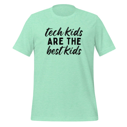 Tech Kids T-shirt - Black Font T-Shirts Heather Mint