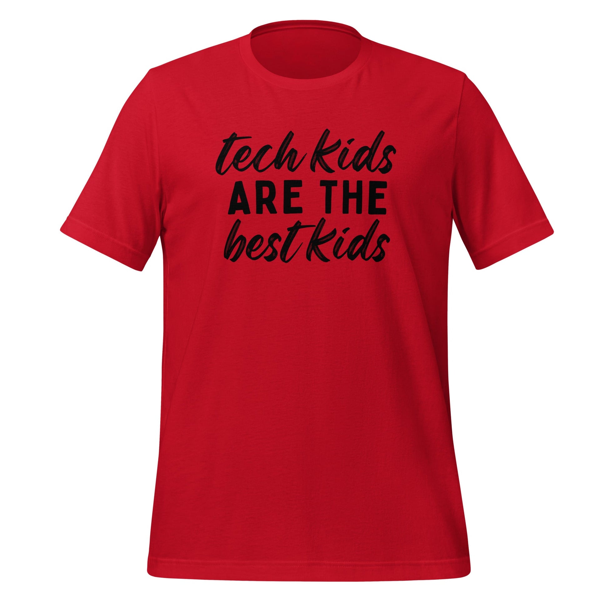 Tech Kids T-shirt - Black Font T-Shirts Red