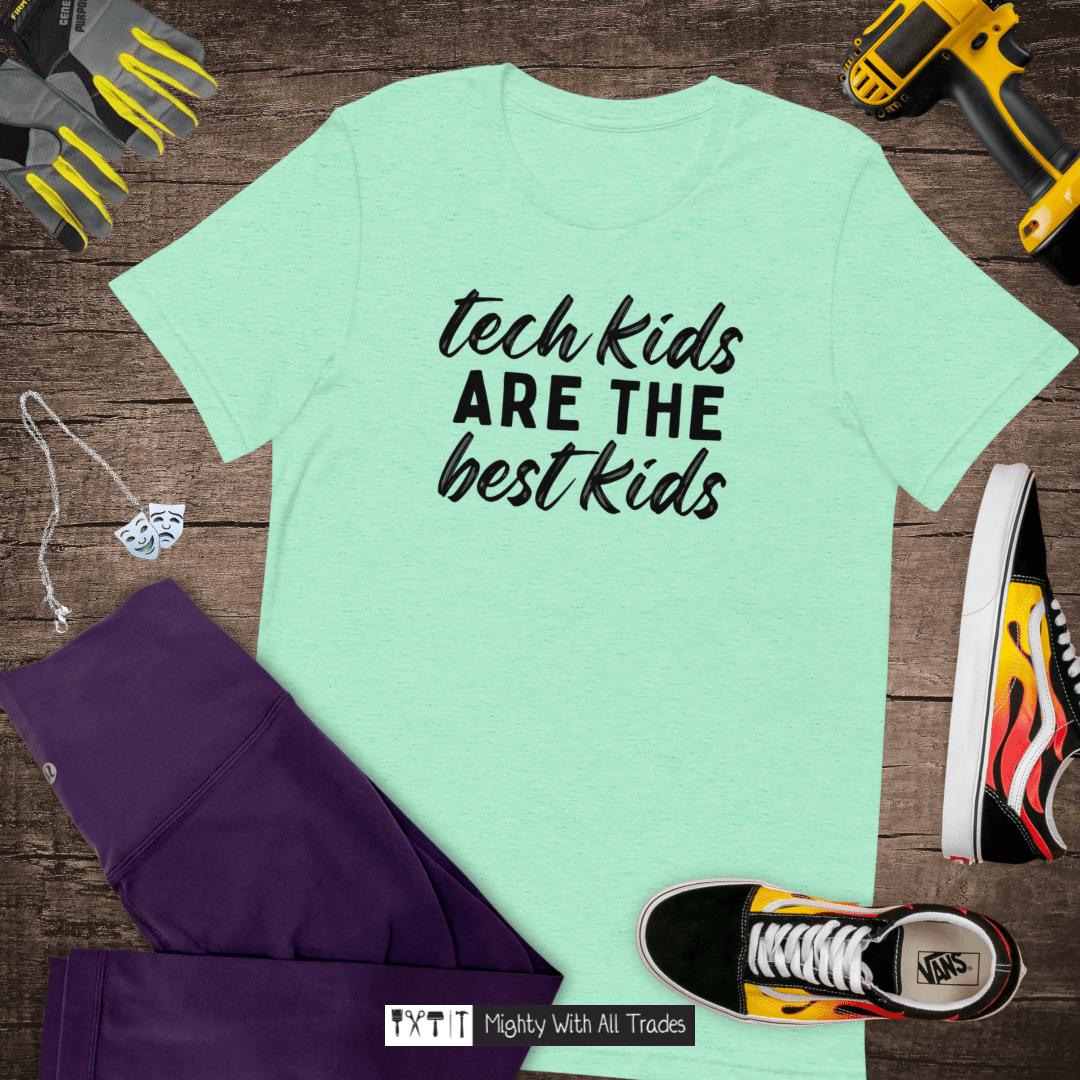 Tech Kids T-shirt - Black Font T-Shirts Red
