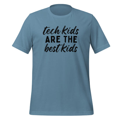 Tech Kids T-shirt - Black Font T-Shirts Steel Blue