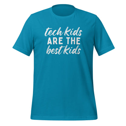 Tech Kids T-shirt - White Font T-Shirts Aqua