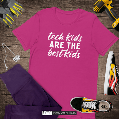 Tech Kids T-shirt - White Font T-Shirts Black