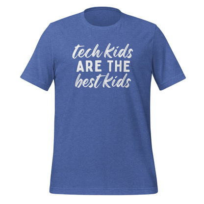 Tech Kids T-shirt - White Font T-Shirts Heather True Royal