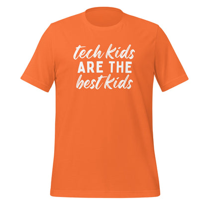 Tech Kids T-shirt - White Font T-Shirts Orange