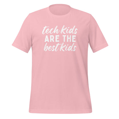 Tech Kids T-shirt - White Font T-Shirts Pink