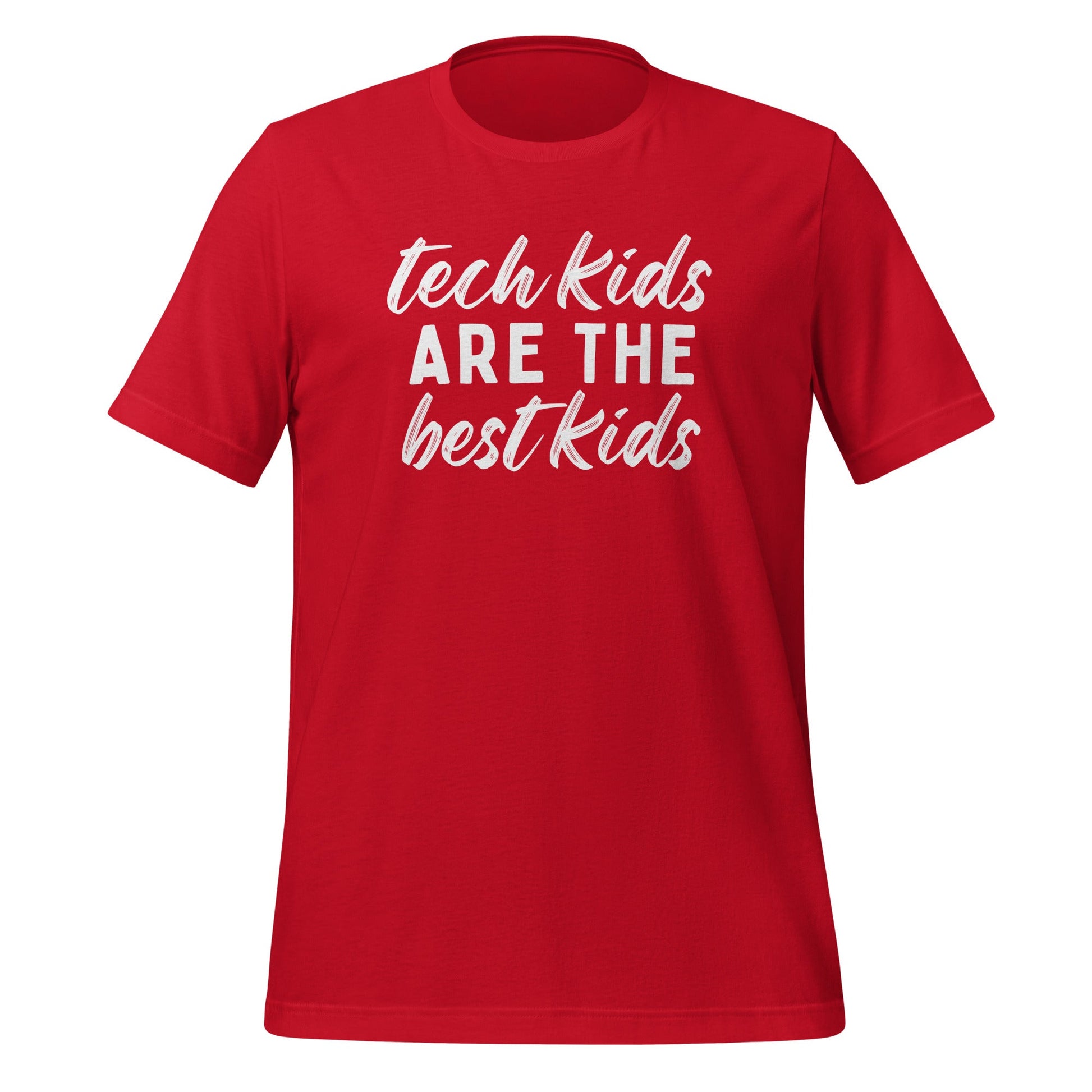 Tech Kids T-shirt - White Font T-Shirts Red