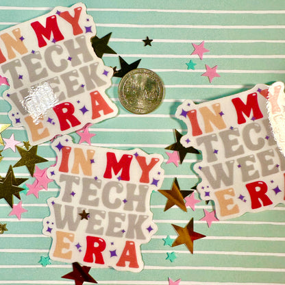 Tech Week Era Clear Sticker Theatre