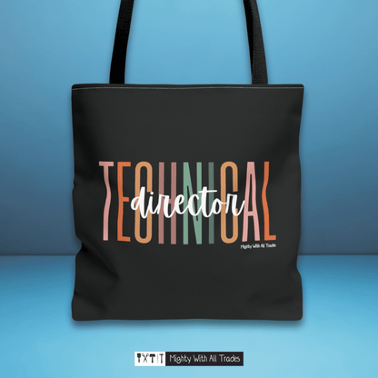 Technical Director Overscript Tote Bag Bags 16" × 16''