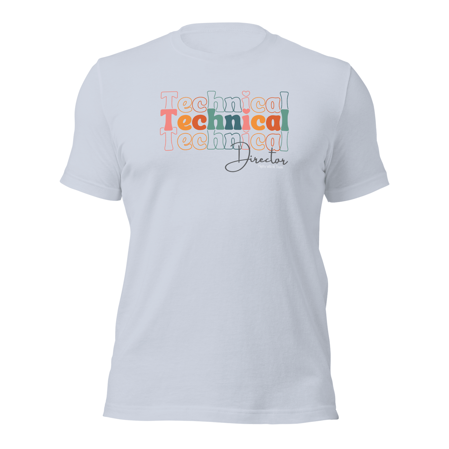 Technical Director Tri - Font T-shirt T-Shirts Light Blue