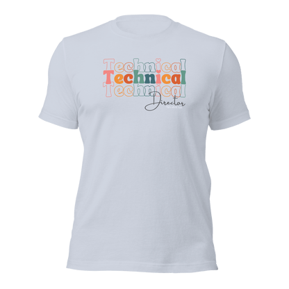 Technical Director Tri - Font T-shirt T-Shirts Light Blue