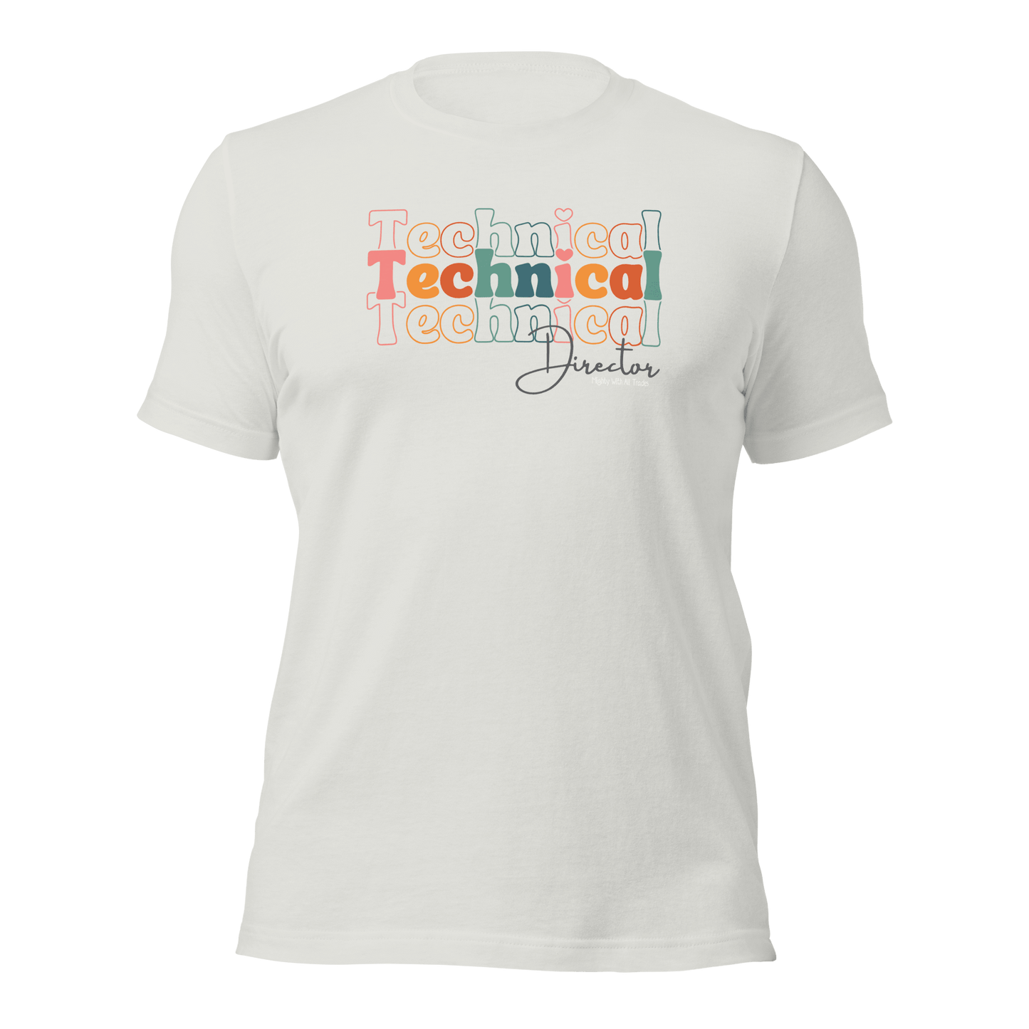 Technical Director Tri - Font T-shirt T-Shirts Silver