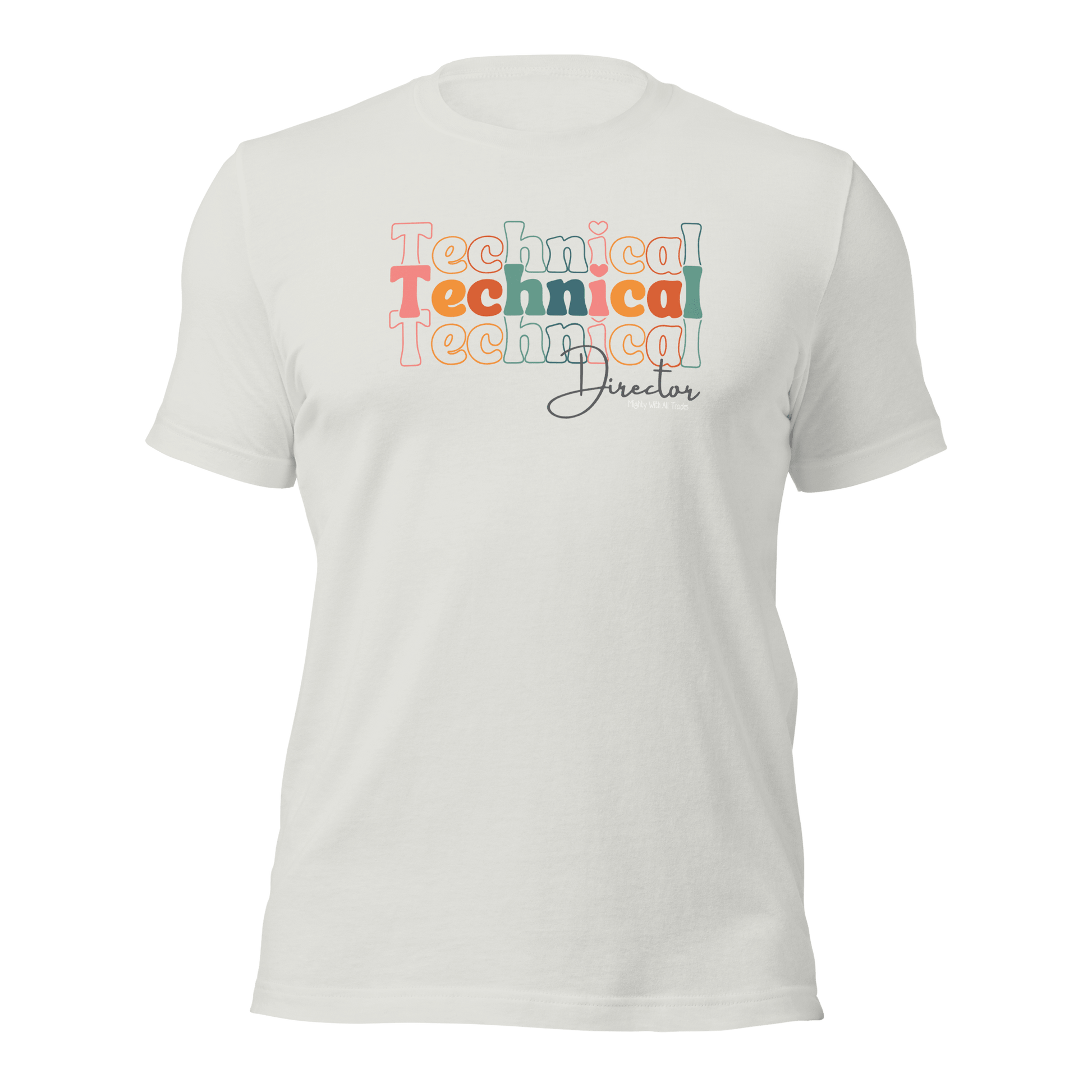 Technical Director Tri - Font T-shirt T-Shirts Silver