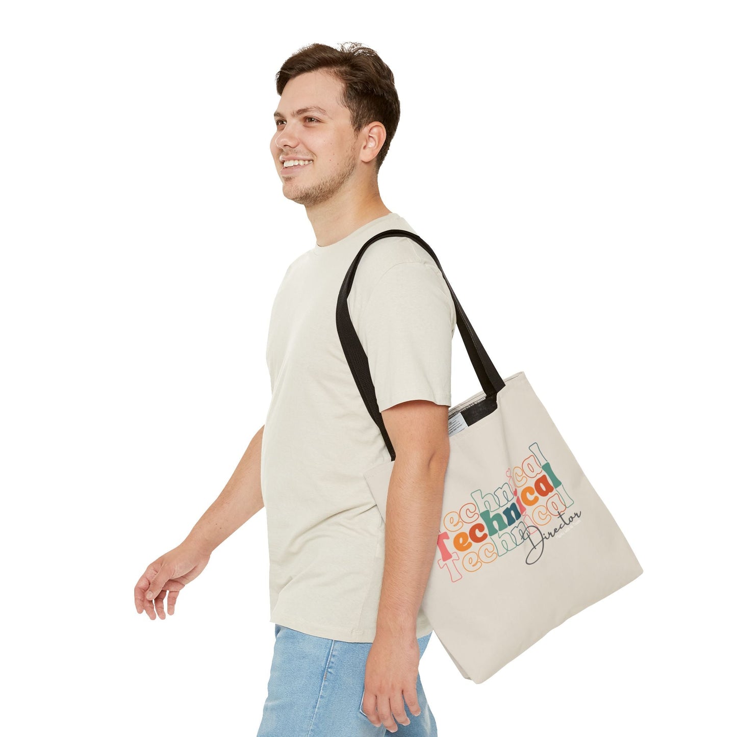 Technical Director Tri - font Tote Bag Bags 16" × 16''