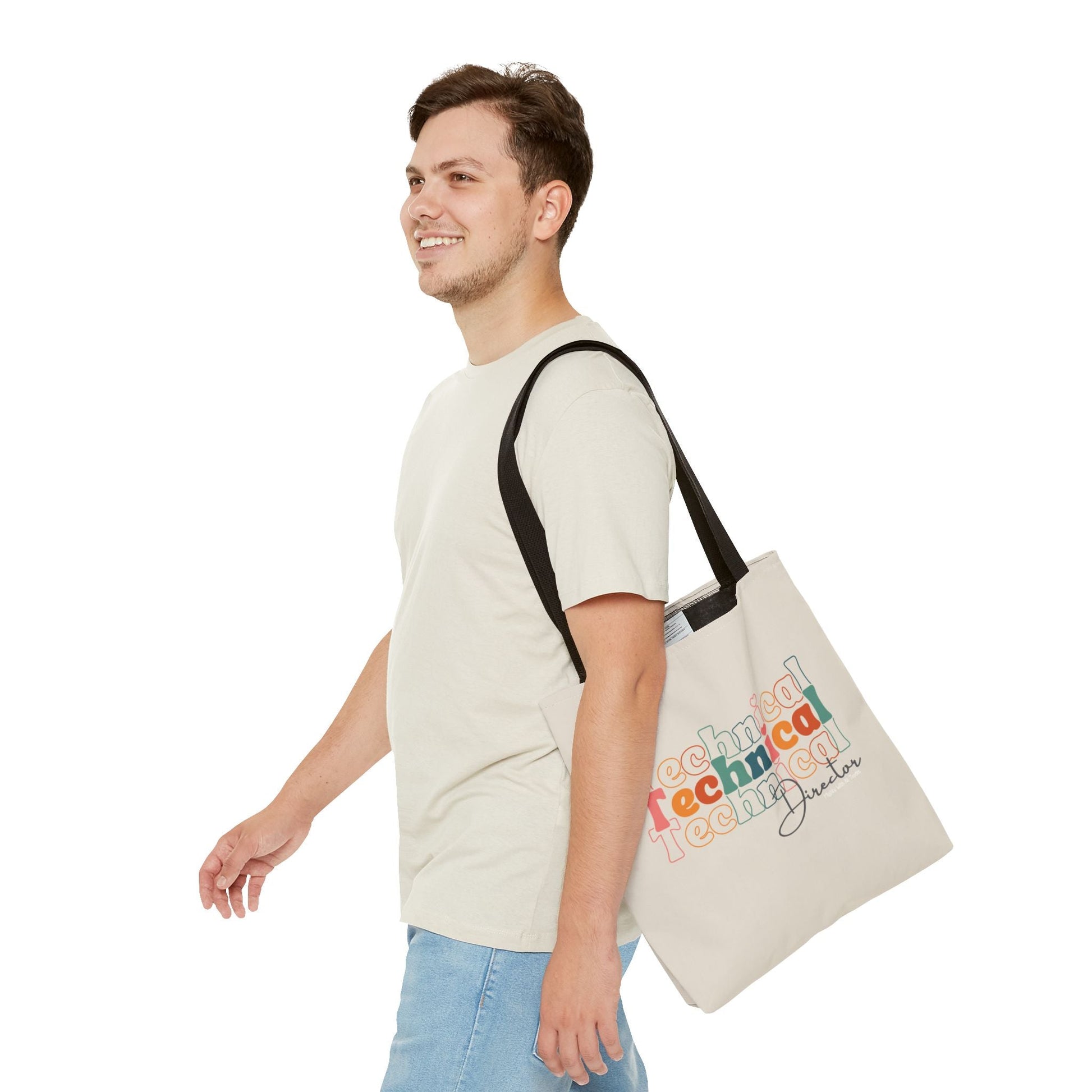 Technical Director Tri - font Tote Bag Bags 16" × 16''