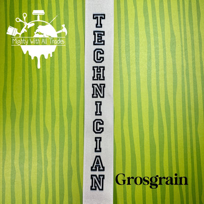 Technician Homecoming Ribbon, 1 - 1/2" Appliques & Patches Grosgrain