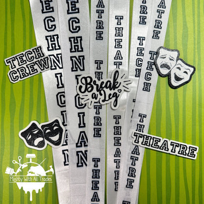 Technician Homecoming Ribbon, 1 - 1/2" Appliques & Patches Satin