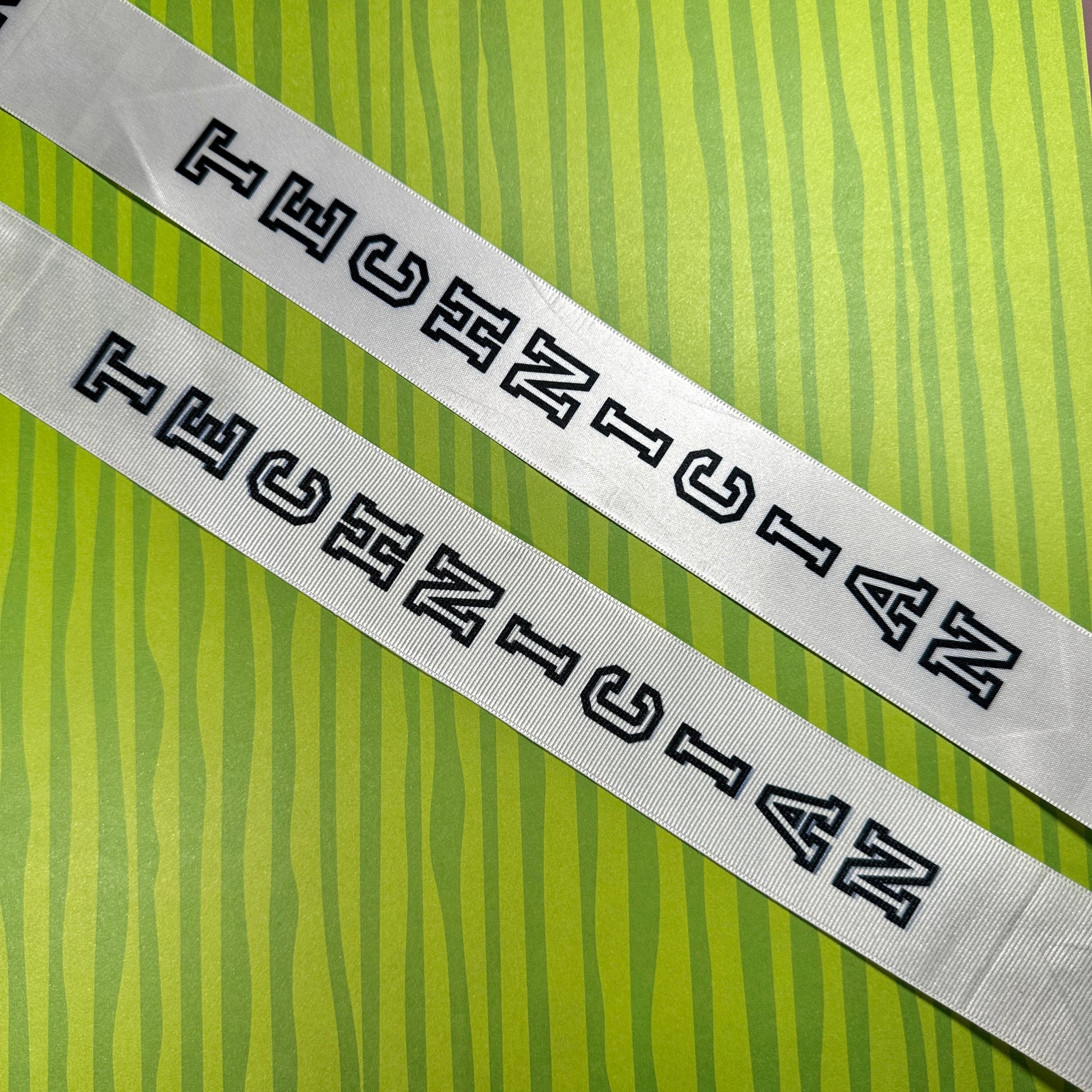 Technician Homecoming Ribbon, 1 - 1/2" Appliques & Patches Satin
