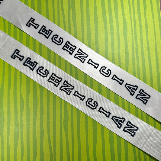 Technician Homecoming Ribbon, 1 - 1/2" Appliques & Patches Satin