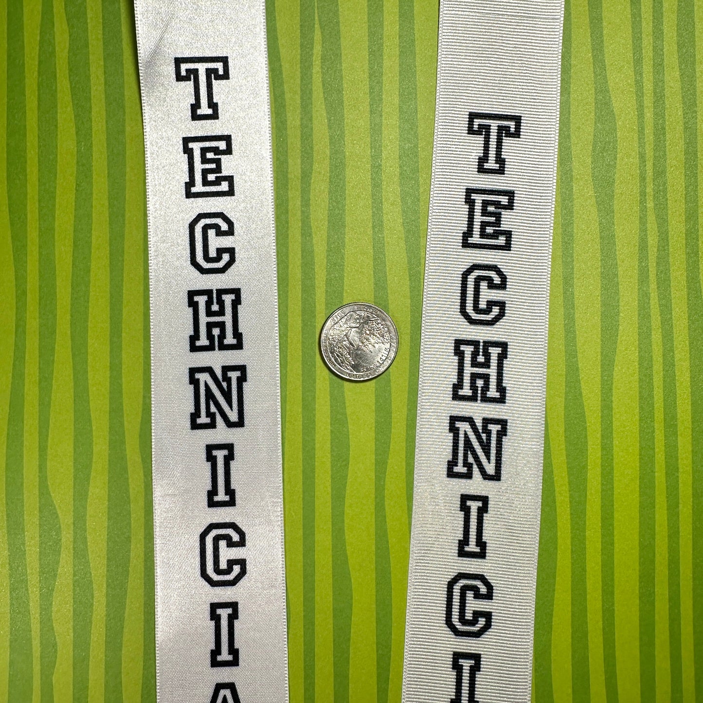 Technician Homecoming Ribbon, 1 - 1/2" Appliques & Patches Satin