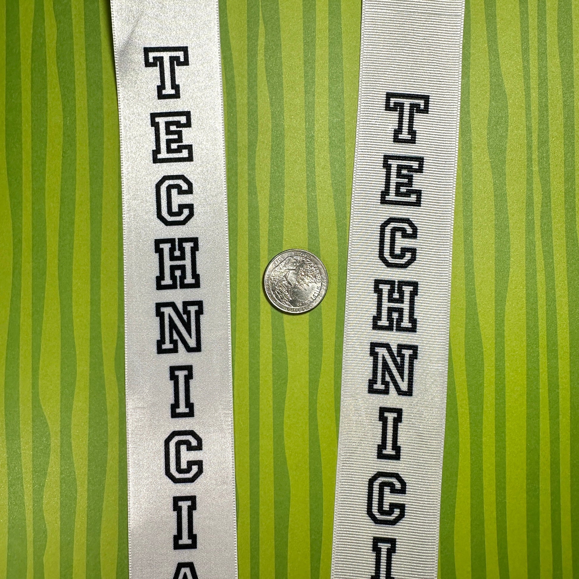 Technician Homecoming Ribbon, 1 - 1/2" Appliques & Patches Satin