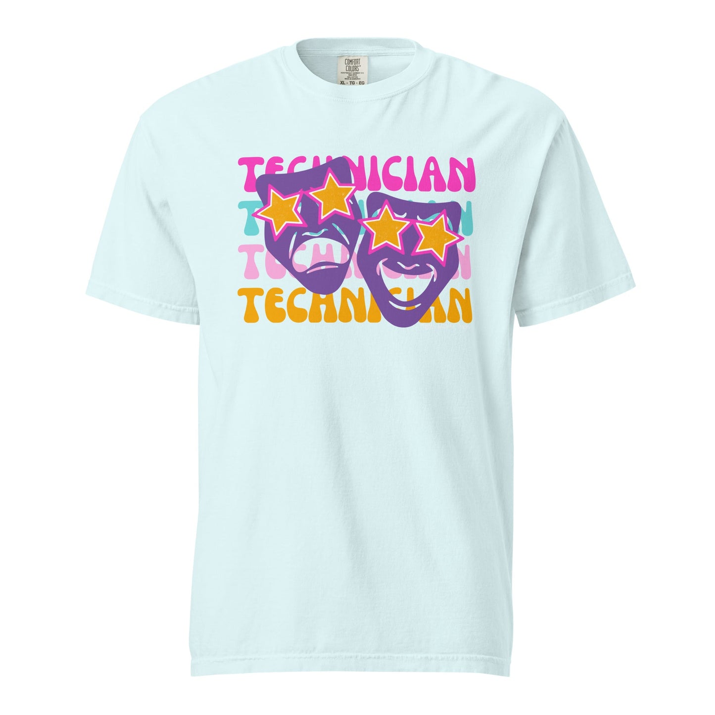 Technician Mask Preppy (Comfort Colors) T-shirt T-Shirts Chambray