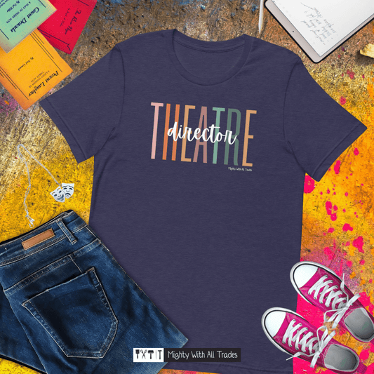 Theatre Director Overscript T-shirt T-Shirts Black Heather