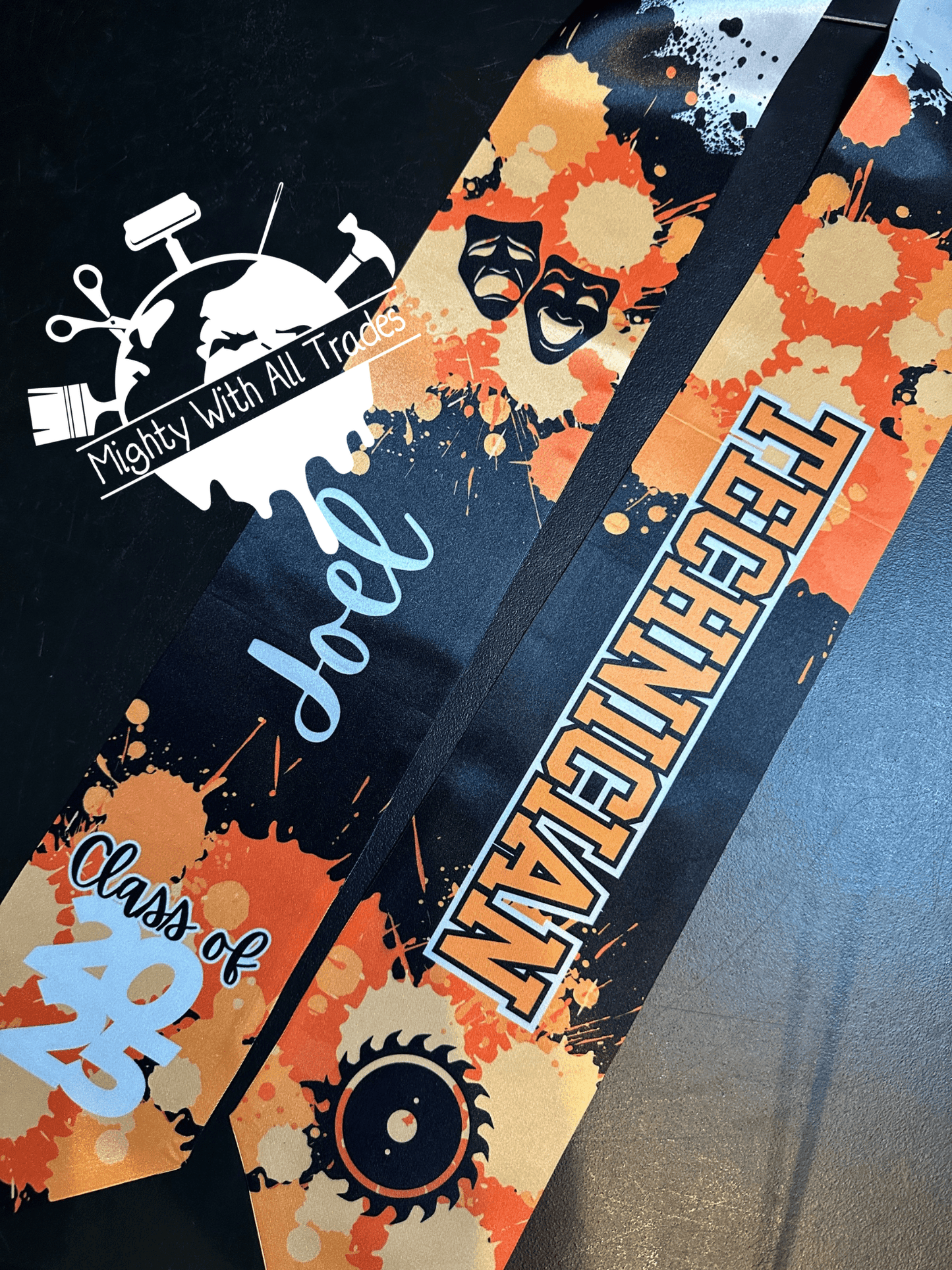 Theatre Graduation Stole - CLICK TO PERSONALIZE Technician