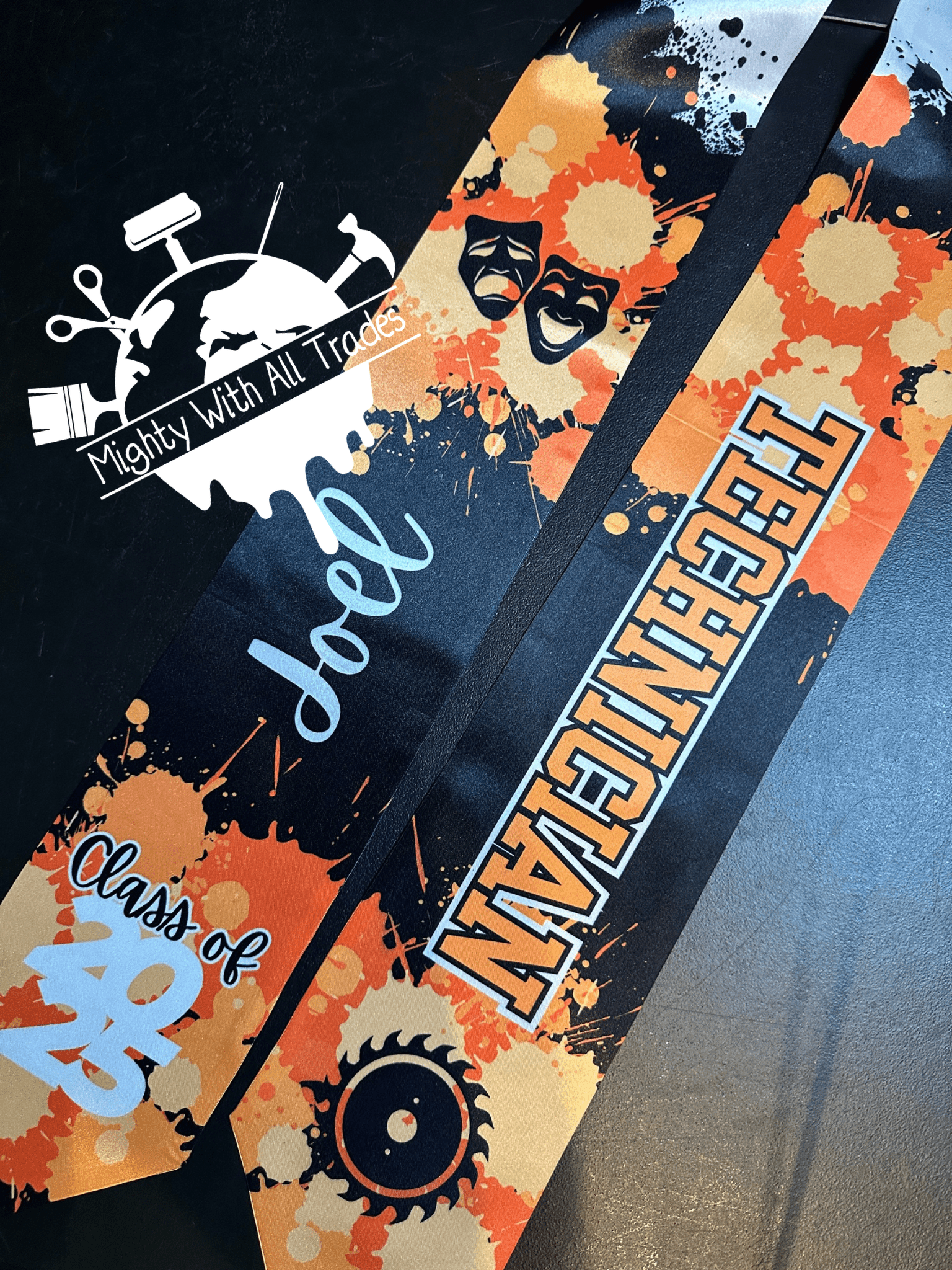 Theatre Graduation Stole - CLICK TO PERSONALIZE Technician