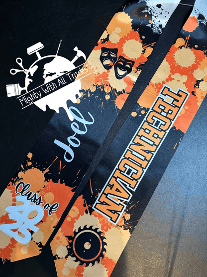 Theatre Graduation Stole - CLICK TO PERSONALIZE Technician