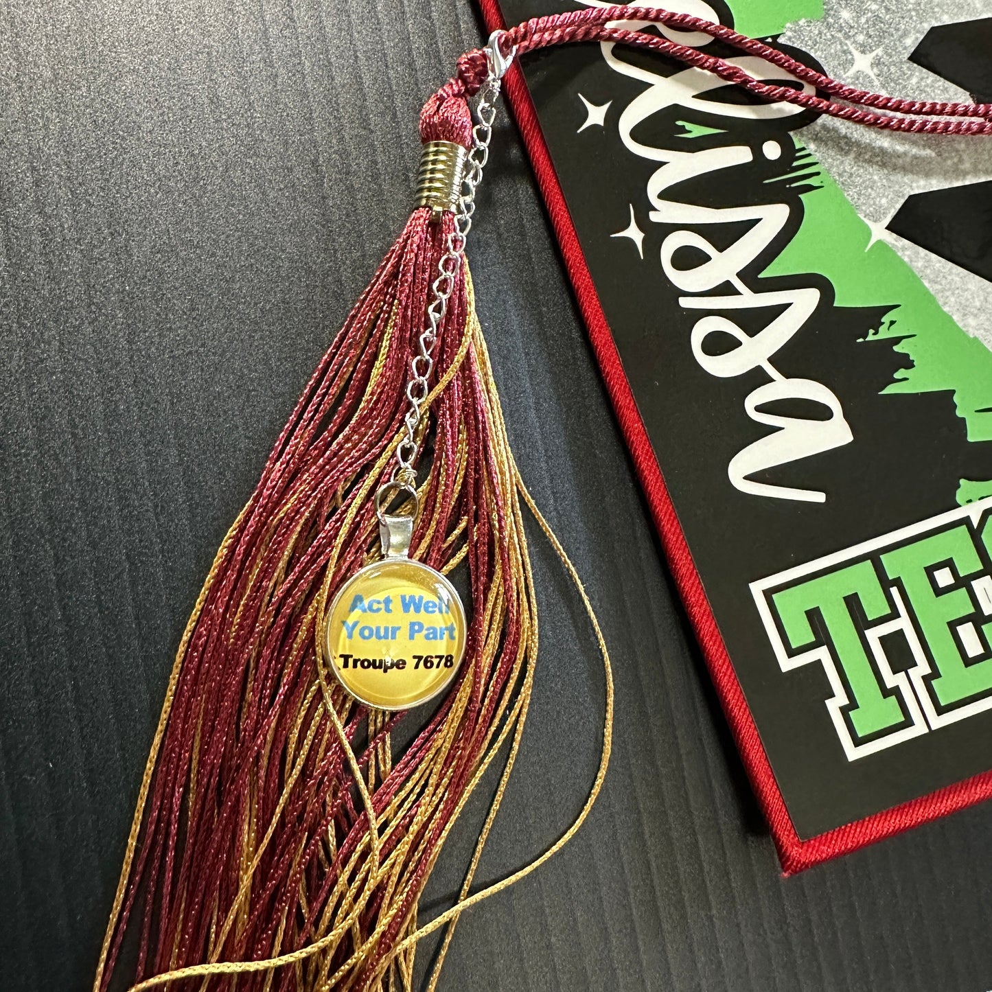 Theatre Graduation Tassel Charm - CLICK TO PERSONALIZE Charms and Pendants
