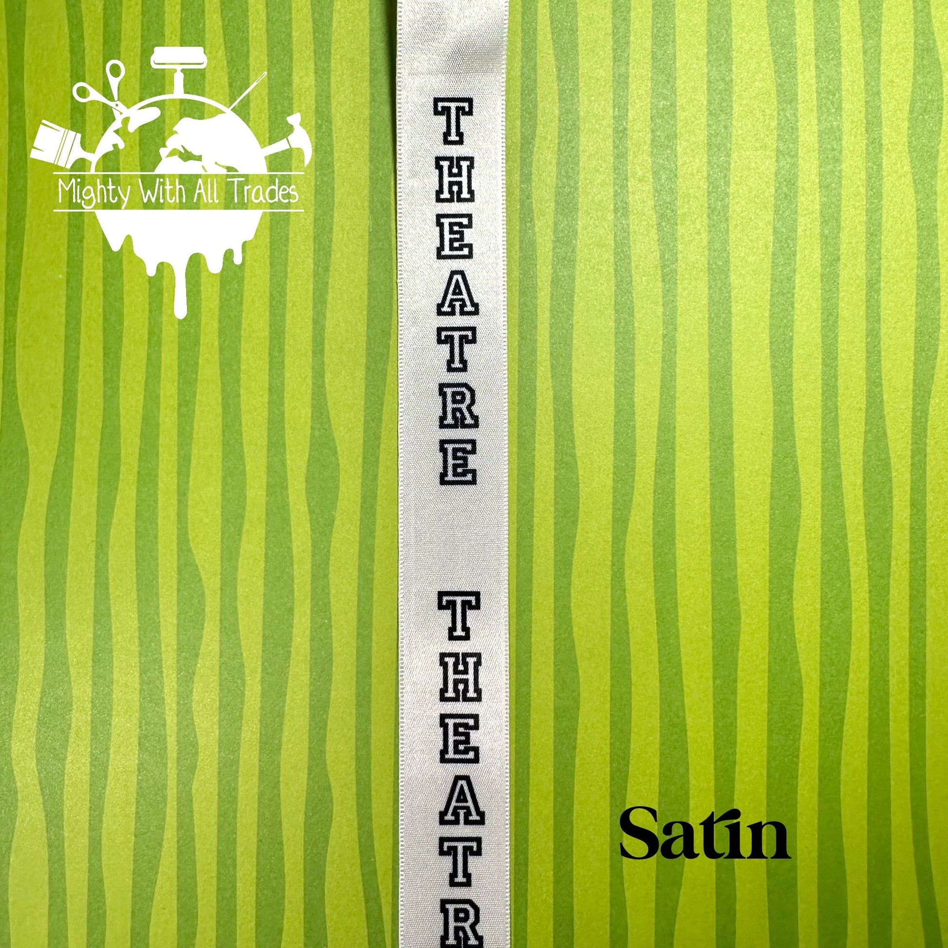 Theatre Homecoming Ribbon, 7/8" Appliques & Patches Satin