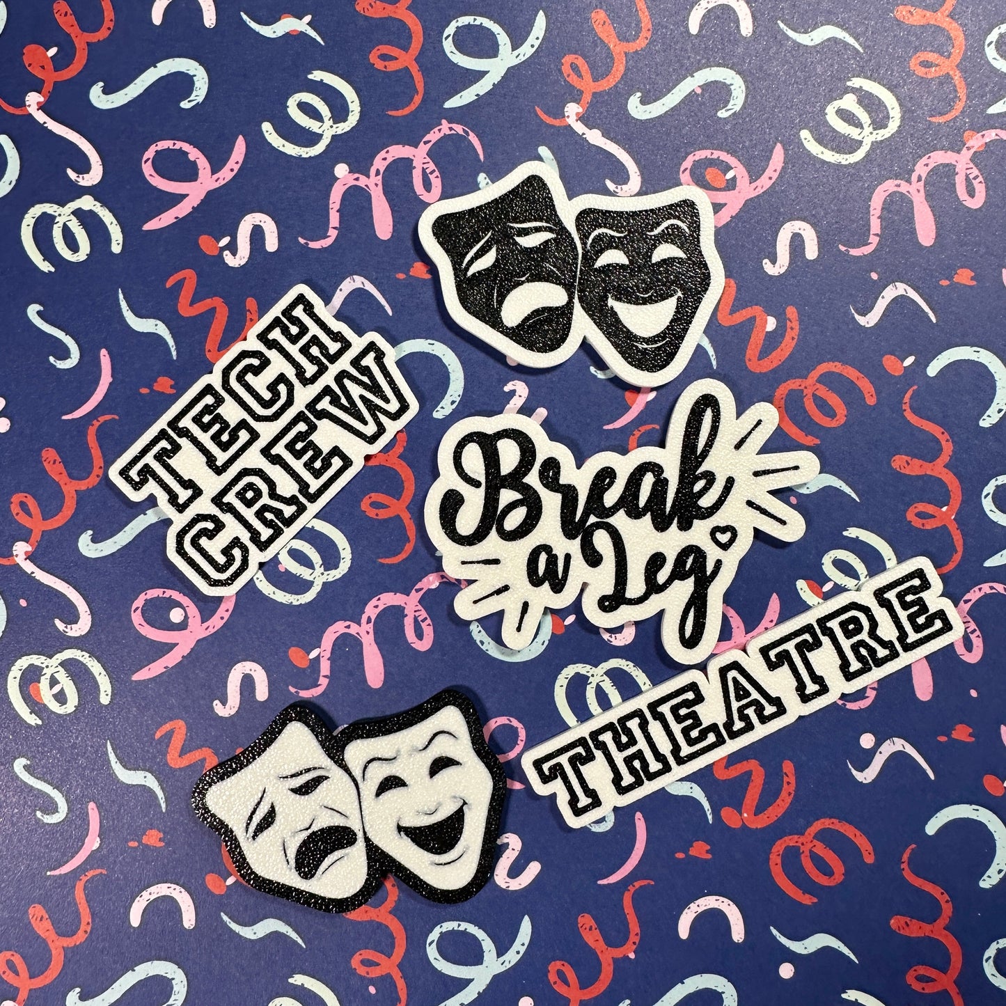 Theatre Homecoming Trinkets, BLACK Colored Trinkets Set of all 5
