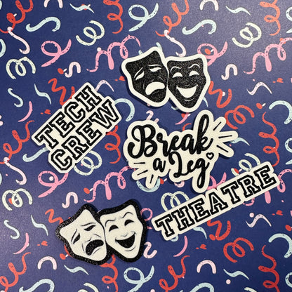 Theatre Homecoming Trinkets, BLACK Colored Trinkets Set of all 5