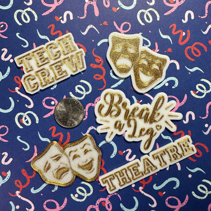 Theatre Homecoming Trinkets, GOLD Gold Trinkets Break a leg