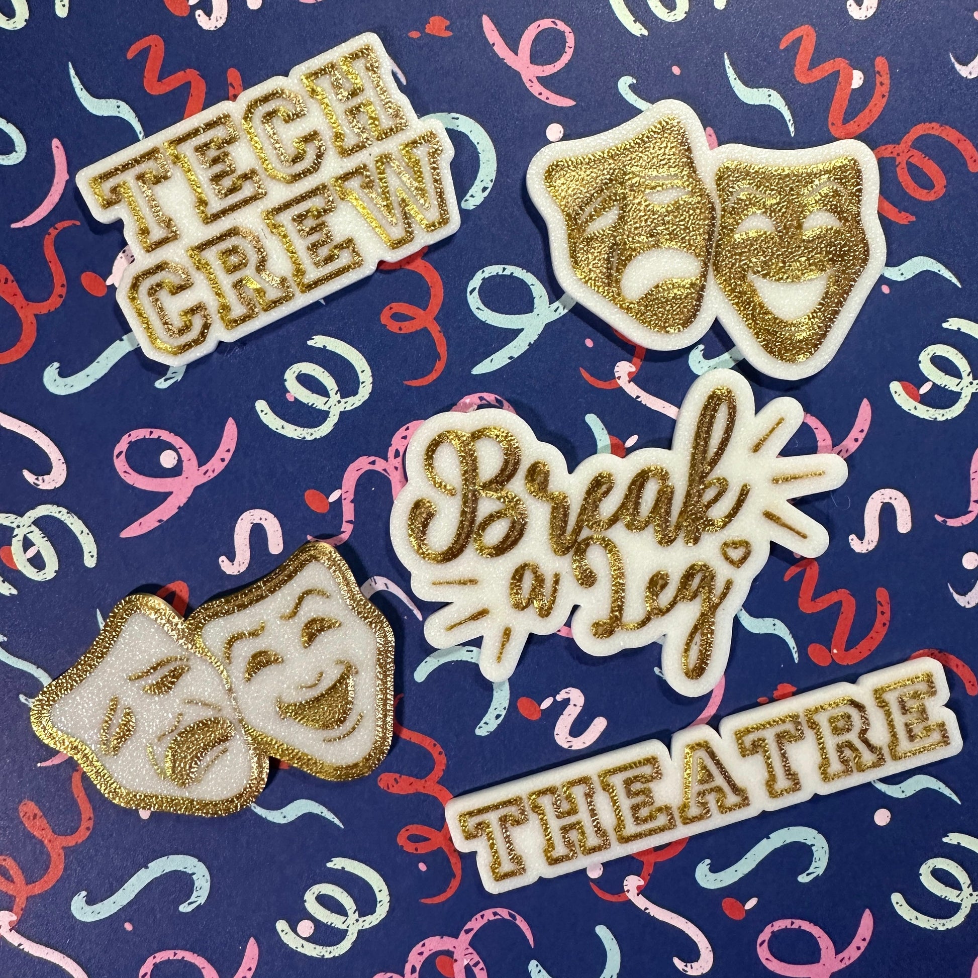 Theatre Homecoming Trinkets, GOLD Gold Trinkets Set of all 5