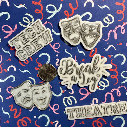 Theatre Homecoming Trinkets, SILVER Silver Trinkets Set of all 5