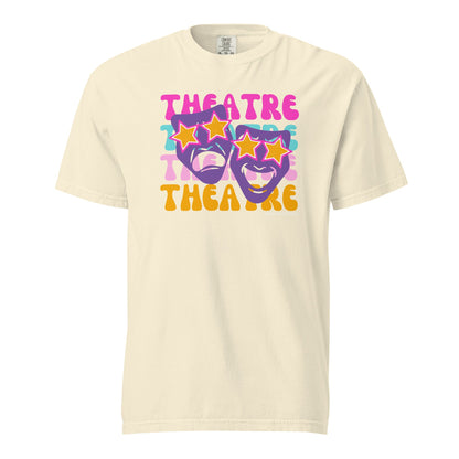 Theatre Mask Preppy (Comfort Colors) T-shirt T-Shirts Ivory