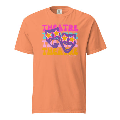 Theatre Mask Preppy (Comfort Colors) T-shirt T-Shirts Terracotta