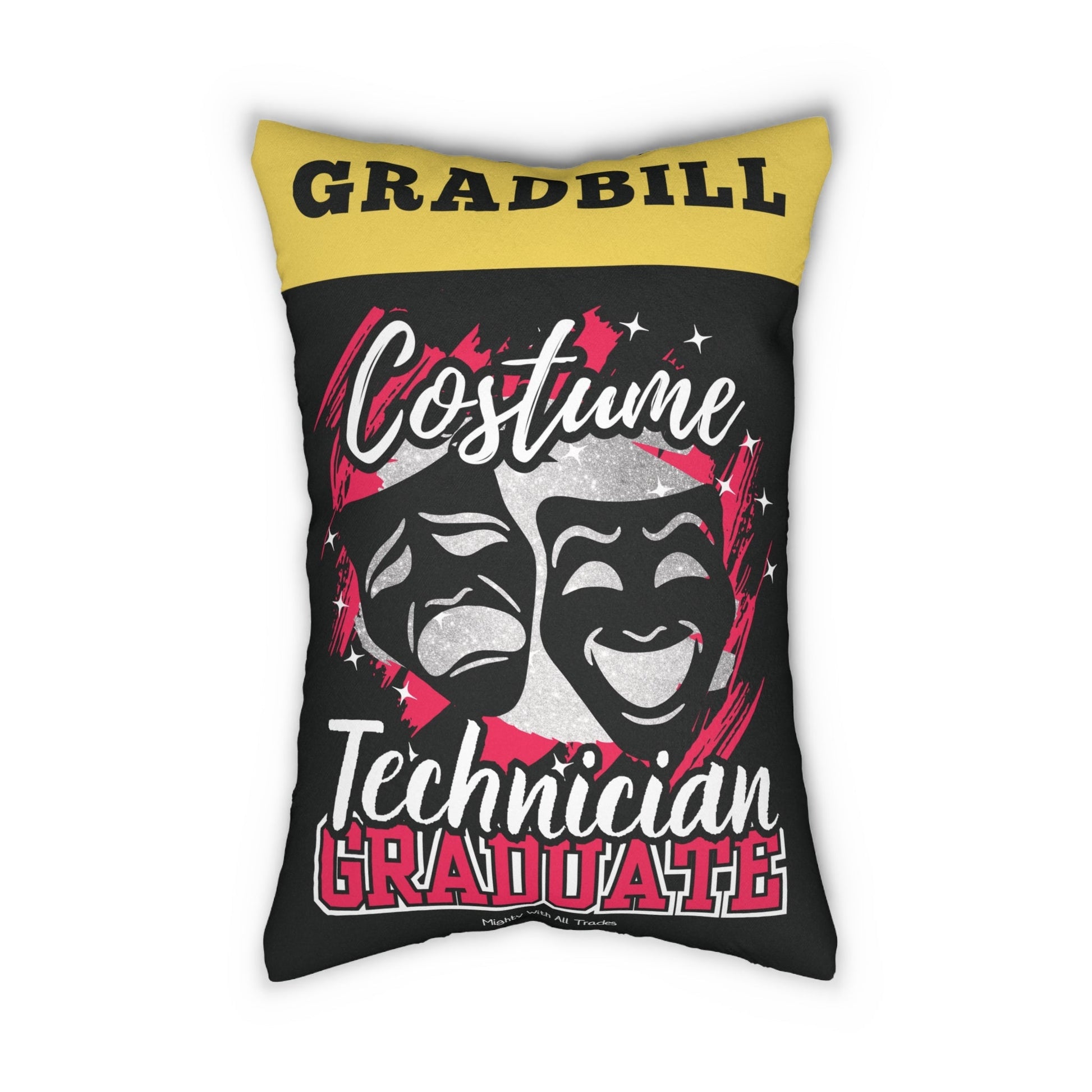 Theatre Technician Graduate Pillow - Costume Home Decor 20" × 14"