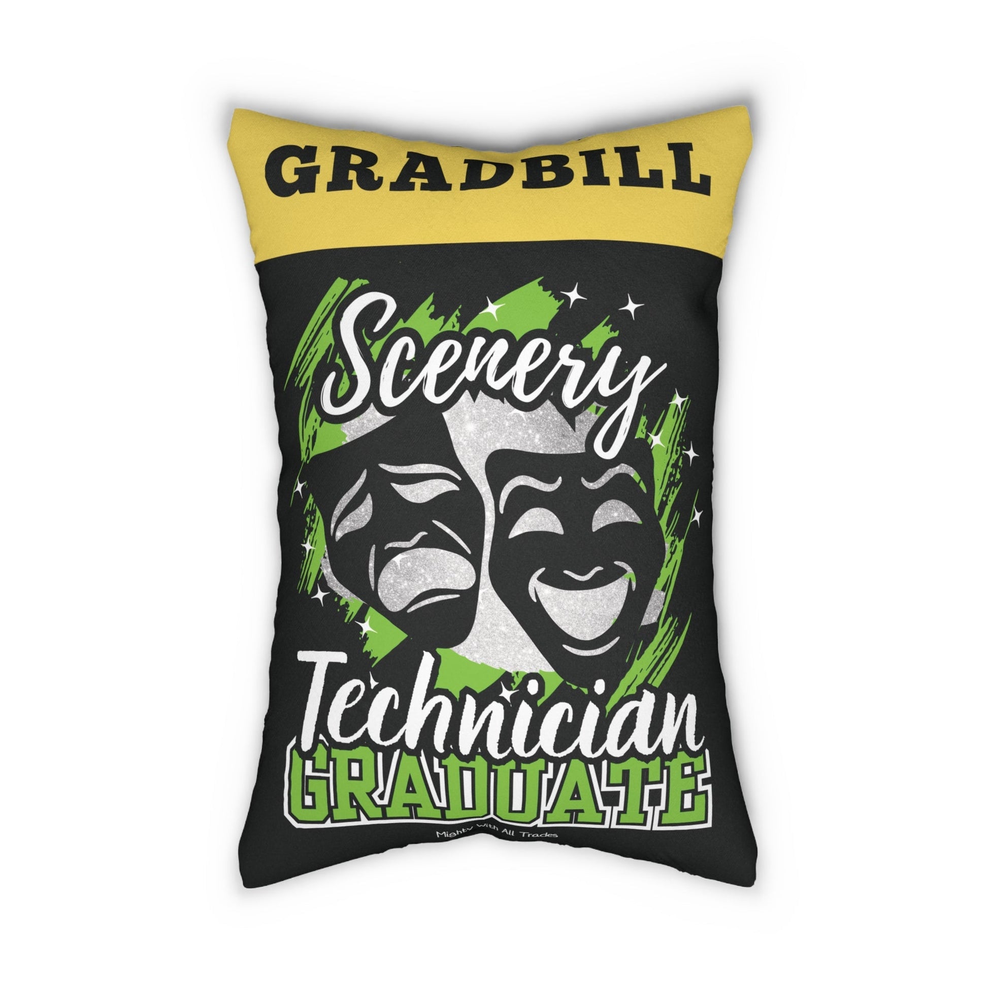 Theatre Technician Graduate Pillow - Scenery Home Decor 20" × 14"