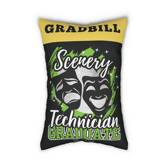 Theatre Technician Graduate Pillow - Scenery Home Decor 20" × 14"