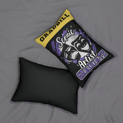 Theatre Technician Graduate Pillow - Scenic Artist Home Decor 20" × 14"