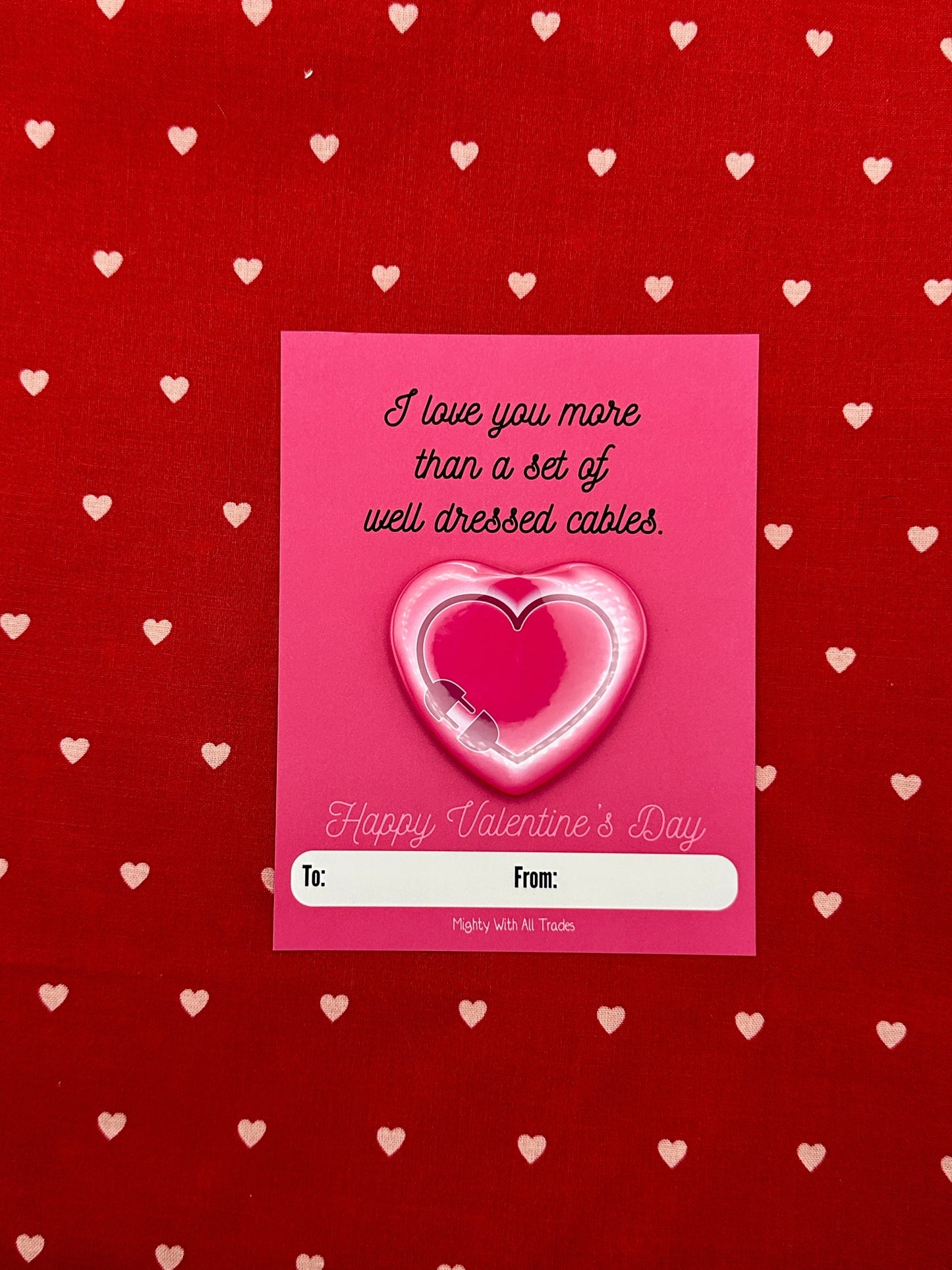 Theatre Valentine Cards with Heart Button, A2 Single Cards Greeting & Note Cards Cables