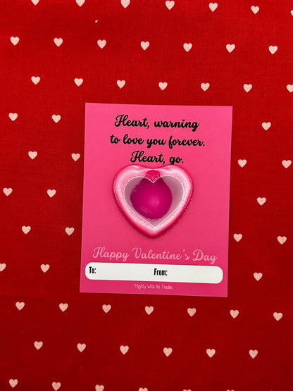 Theatre Valentine Cards with Heart Button, A2 Single Cards Greeting & Note Cards Heart Go
