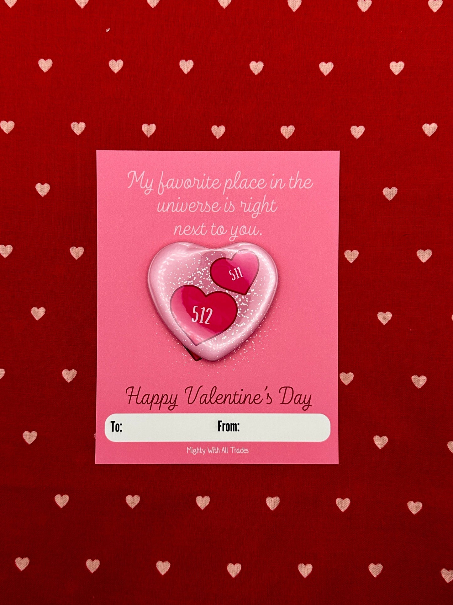 Theatre Valentine Cards with Heart Button, A2 Single Cards Greeting & Note Cards Universe