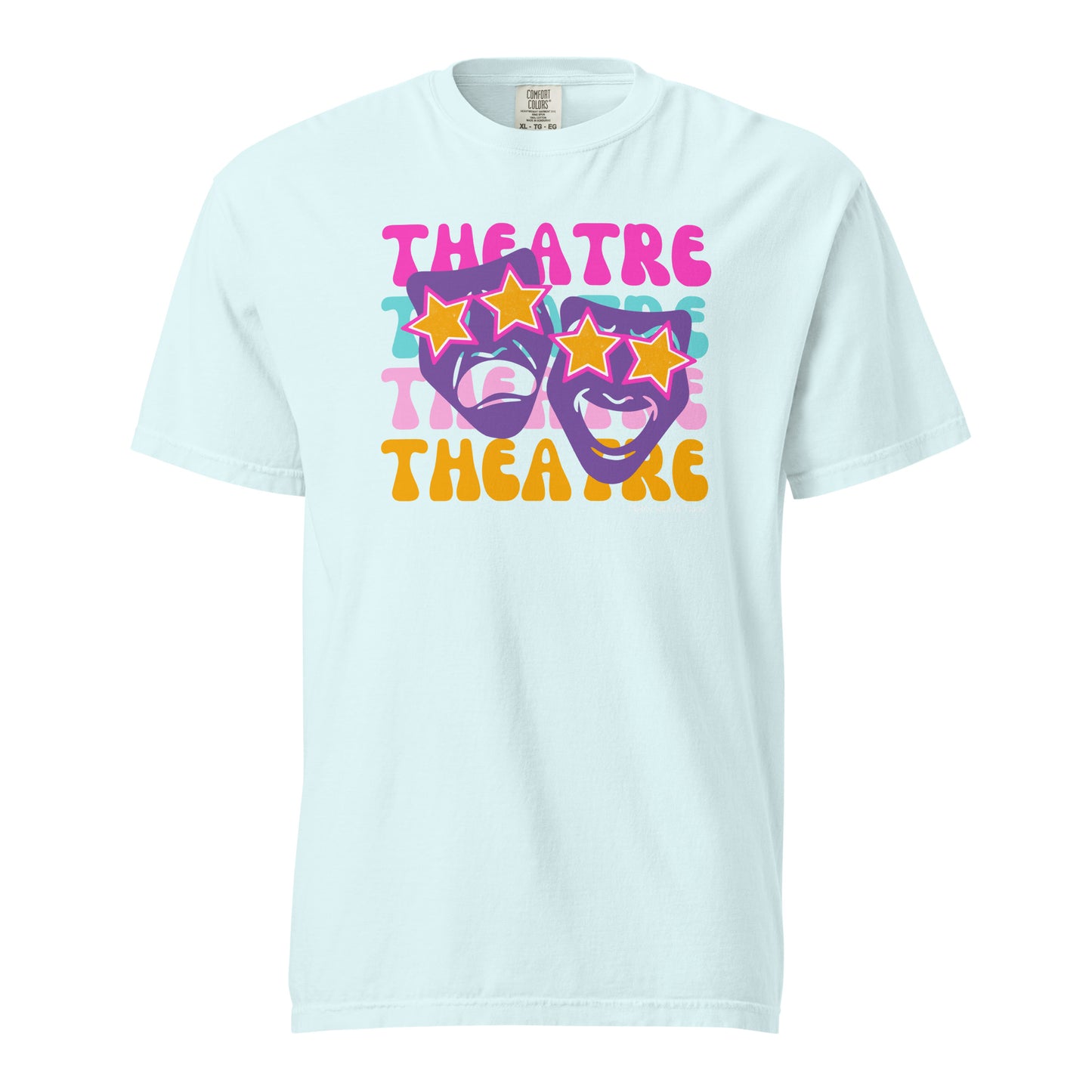 Theatre Mask Preppy (Comfort Colors) T-shirt