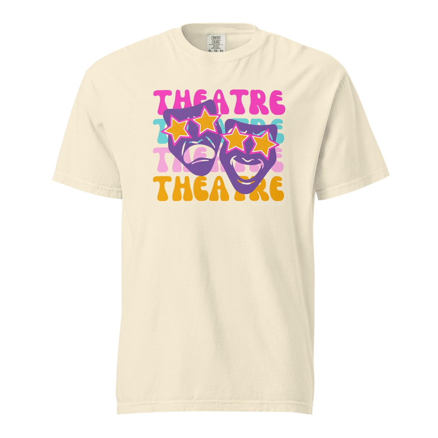 Theatre Mask Preppy (Comfort Colors) T-shirt