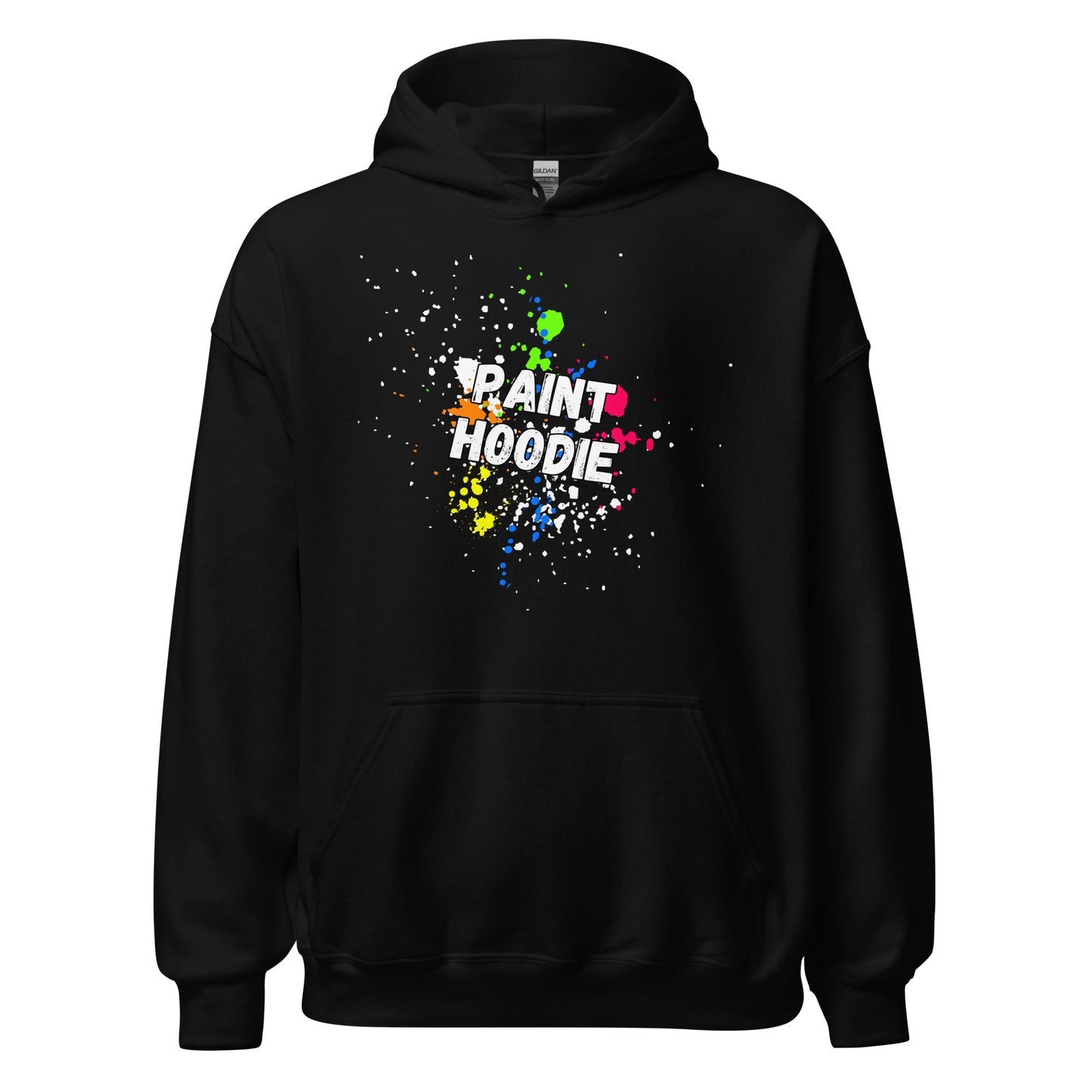 Paint Hoodie - White font-mightywithalltrades