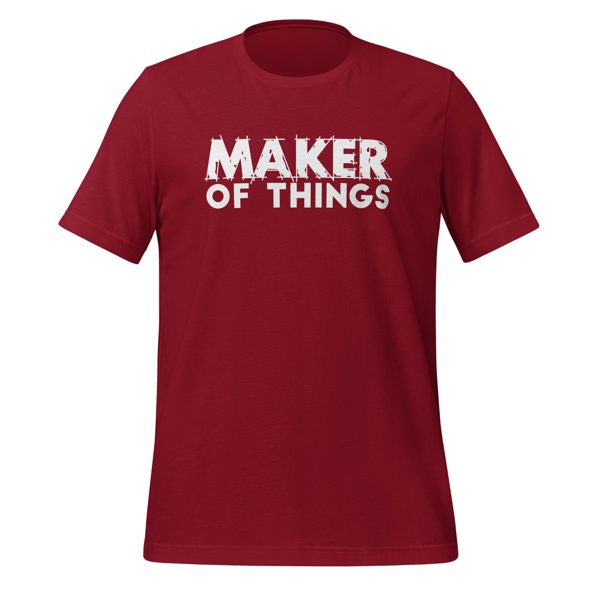 Maker of Things T-shirt - White Font-mightywithalltrades