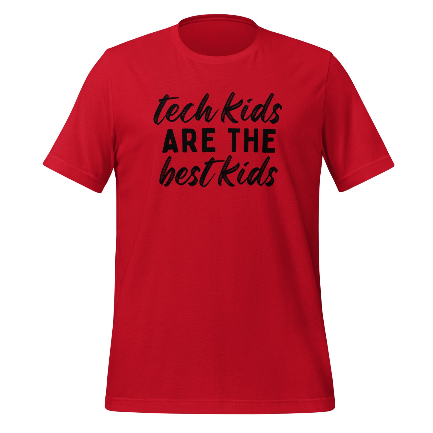 Tech Kids T-shirt - Black Font-mightywithalltrades